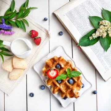 Summer breakfast Stock Photos