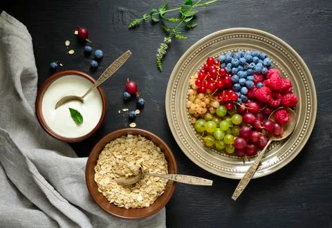 Summer breakfast Stock Photos