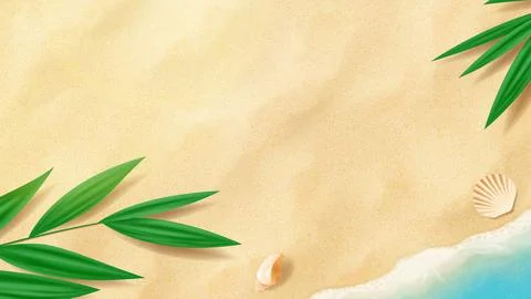 Summer bright banner template Stock Illustration
