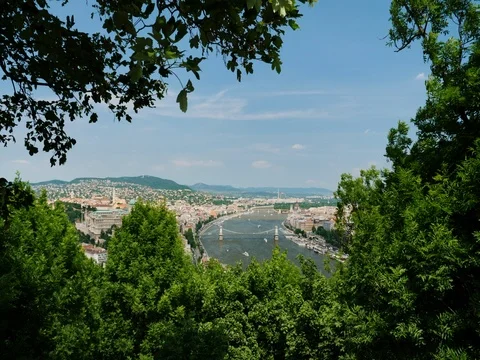 Summer in Budapest - one of the most beautiful cities in Europe Stock Footage 76828129
