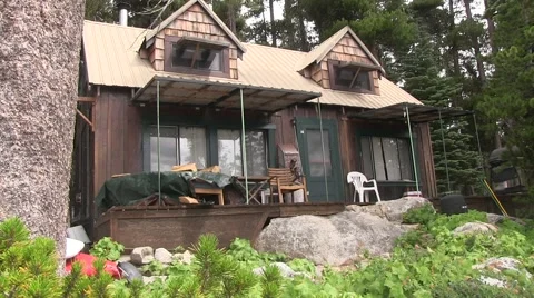 Summer cabin in the mountains Video stock 53298337
