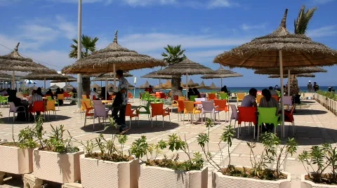 Summer cafe Video stock 772095