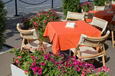 Summer cafe Stock Photos