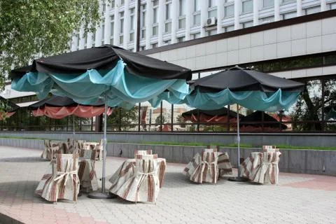 Summer cafe Stock Photos