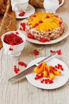 Summer cake Stock Photos