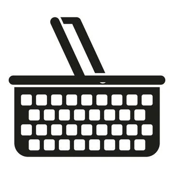 Summer camping icon simple vector. Empty bag Stock Illustration