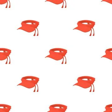 Summer cap pattern seamless vector Stock Illustration