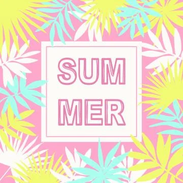 Summer card background Stock Illustration