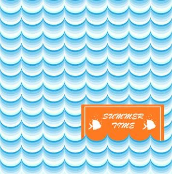Summer card print Stock Illustration