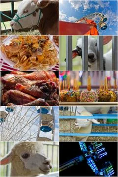 Summer Carnival Collage Foto stock