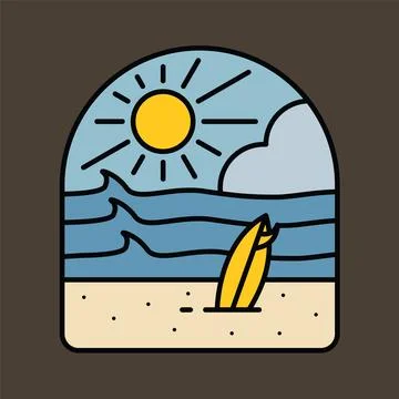 Summer chill graphic illustration vector art t-shirt design Stock Illustration