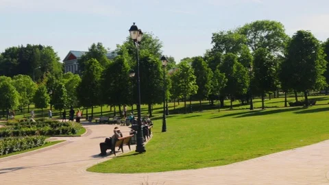 Summer City Park Stock Footage 108187580