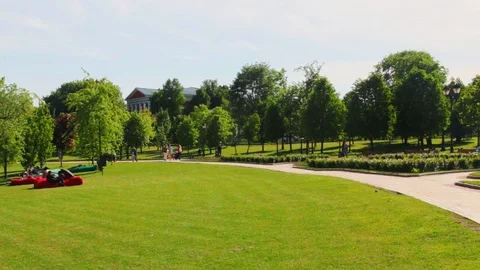 Summer City Park Stock Footage 108187581