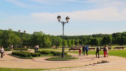 Summer City Park Stock Footage 108187582