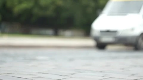 Summer City Traffic Stock Footage 52554174