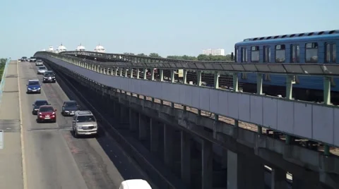 Summer City Traffic Stock Footage 54716810