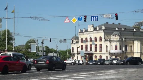 Summer City Traffic Stock Footage 54717003