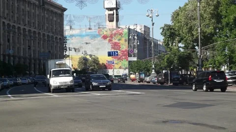 Summer City Traffic Stock Footage 54717054