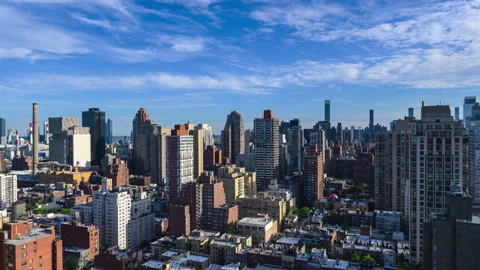 Summer Cityscape Focus Shift Timelapse Zooming Out Stock Footage 242437233