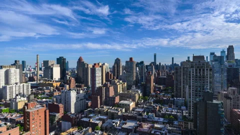 Summer Cityscape Focus Shift Timelapse Stock Footage 242437335