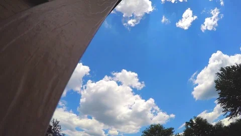 Summer Clear Blue Sky Stock Footage 77039205