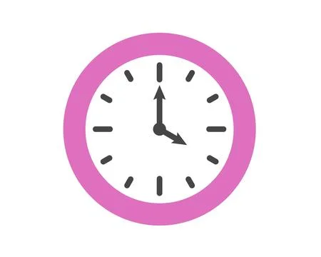 Summer clock icon design with lychee. Fruit icons of time. Stock Illustration