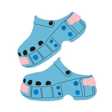 Summer clogs Stock Illustration