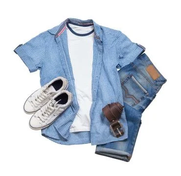 Summer clothes collection Stock Photos