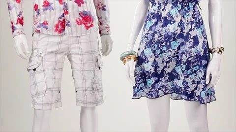 Summer clothing in the wind. Stock Footage 61838343