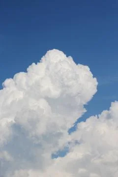 Summer cloud in blue sky Stock Photos