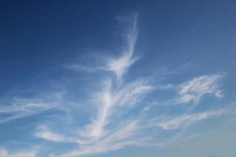 Summer cloud in blue sky Stock Photos