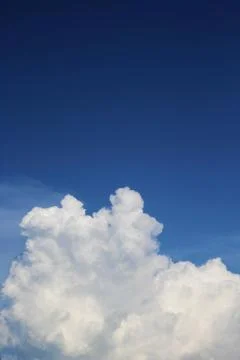Summer cloud in blue sky Stock Photos