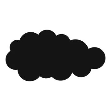 Summer cloud icon, simple style. 스톡 일러스트