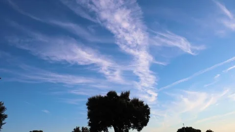 Summer Cloud Movement Timelapse Horizontal 4K, No Sound Stock Footage 340030840
