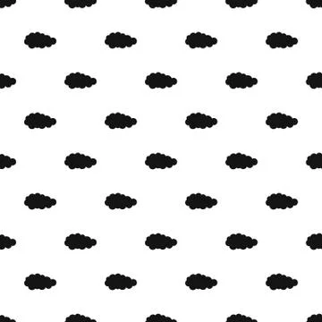 Summer cloud pattern seamless vector Stock Illustration