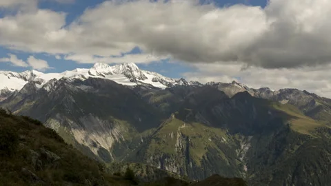 Summer clouds around Mt. Grossglockner Видео 139161214