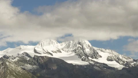 Summer clouds around Mt. Grossglockner Stock Footage 139161522