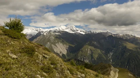 Summer clouds around Mt. Grossglockner Видео 139162120