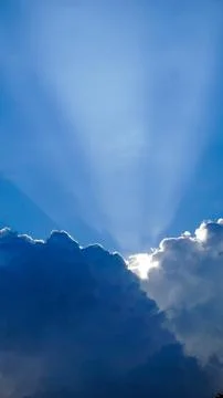Summer clouds cover the sun 写真素材