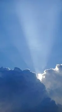 Summer clouds cover the sun 写真素材