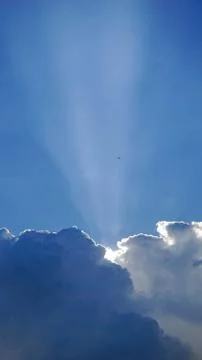 Summer clouds cover the sun Stock Photos