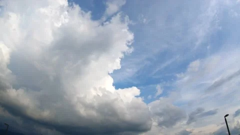 Summer clouds moving fast in time lapse, mountainous clouds Stock Footage 152411752