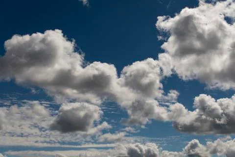 Summer clouds. Stock Photos