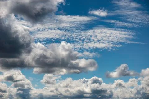 Summer clouds. Stock Photos