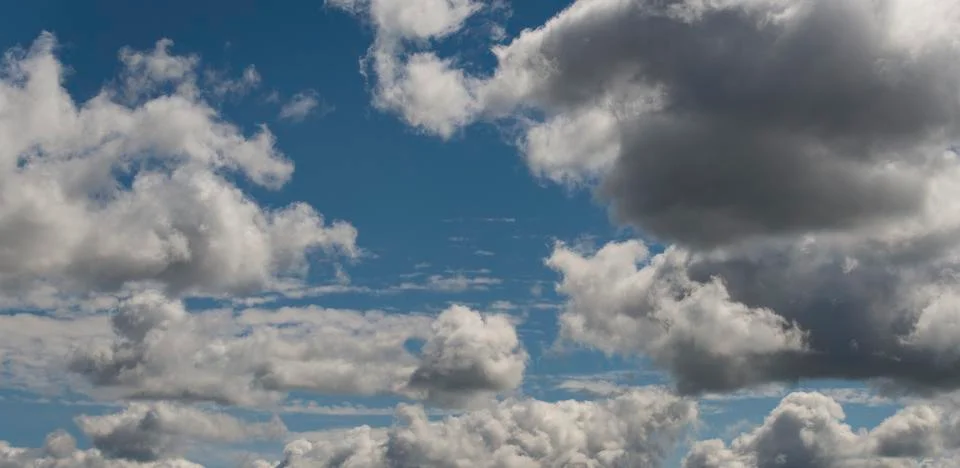 Summer clouds. Stock Photos