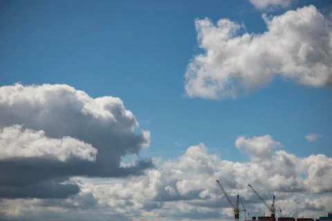 Summer clouds. Stock Photos