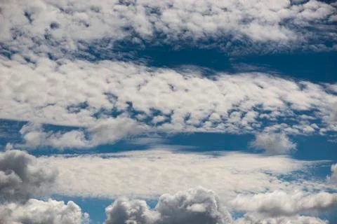 Summer clouds. Stock Photos