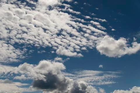 Summer clouds. Stock Photos