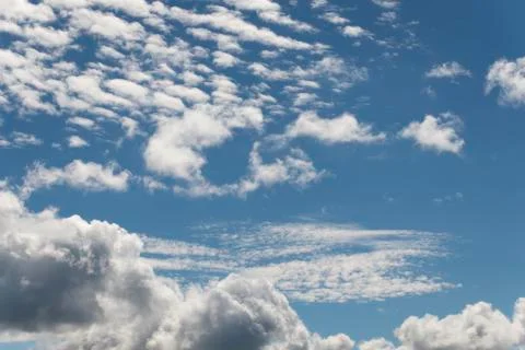 Summer clouds. Stock Photos