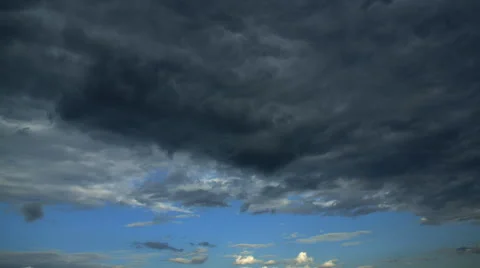 Summer. Clouds before a rain Stock Footage 40401595